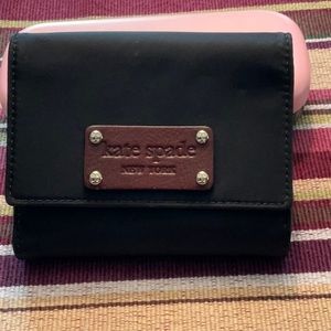 Kate Spade Leather and Nylon bifold Wallet